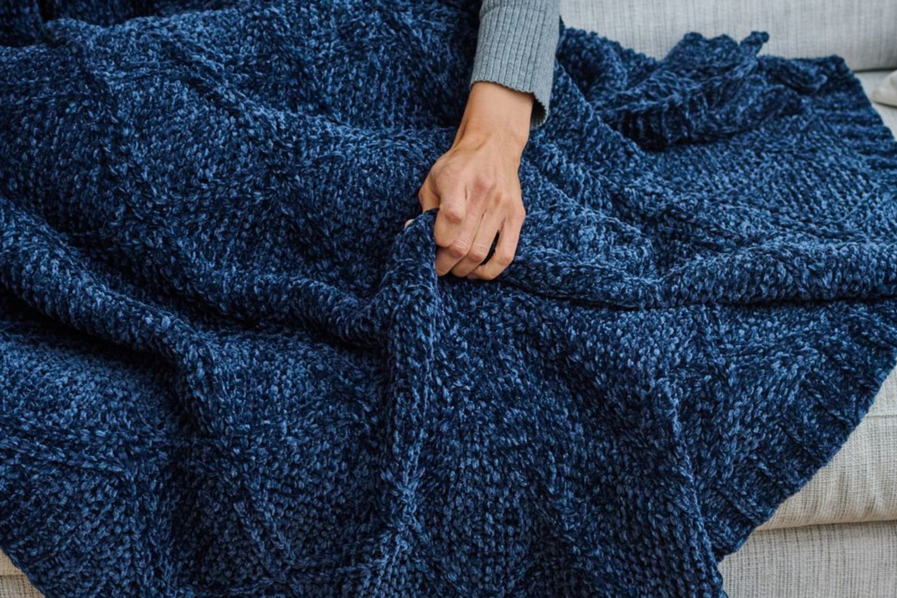 Diamond Chenille Throw Blanket