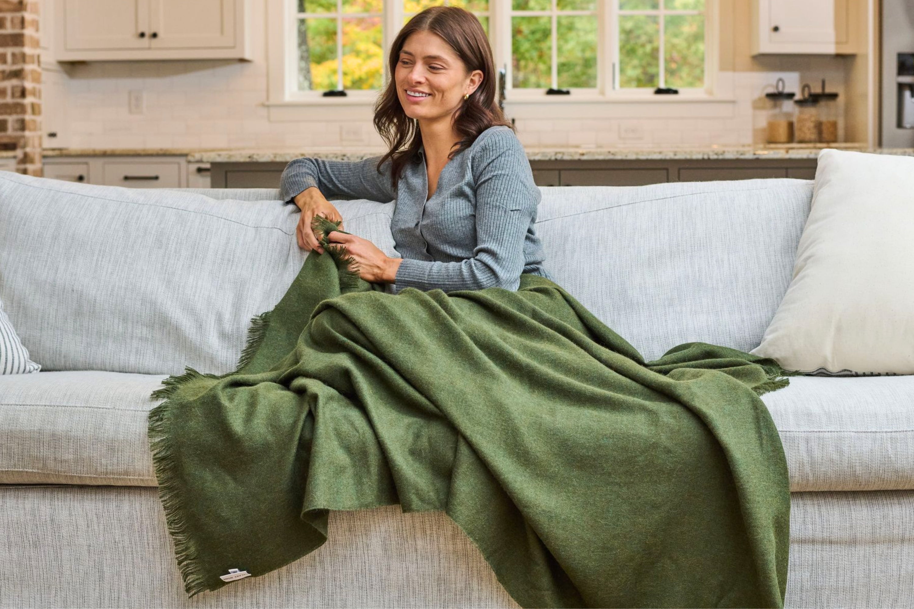 Baby Alpaca Throw Blanket