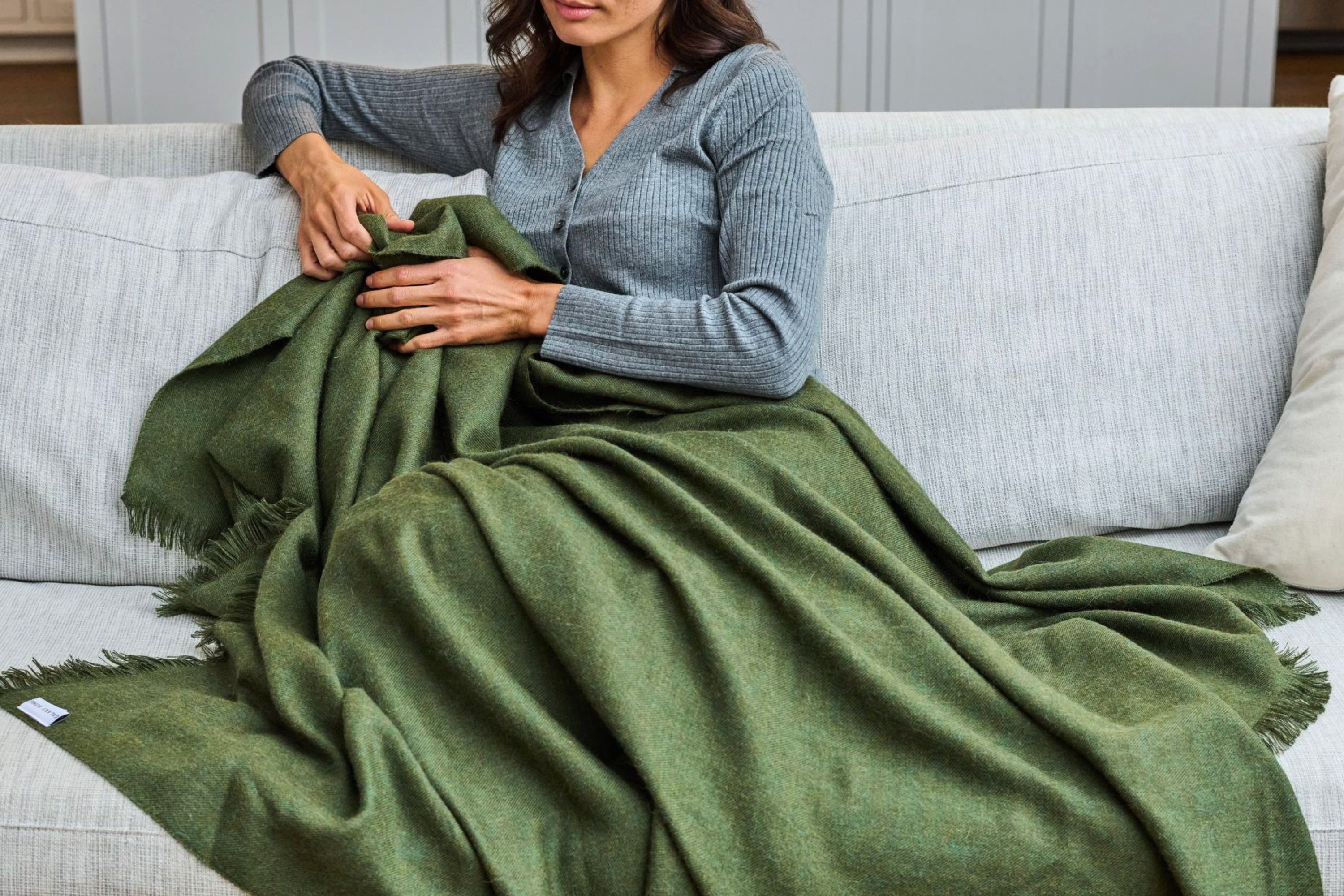 Baby Alpaca Throw Blanket