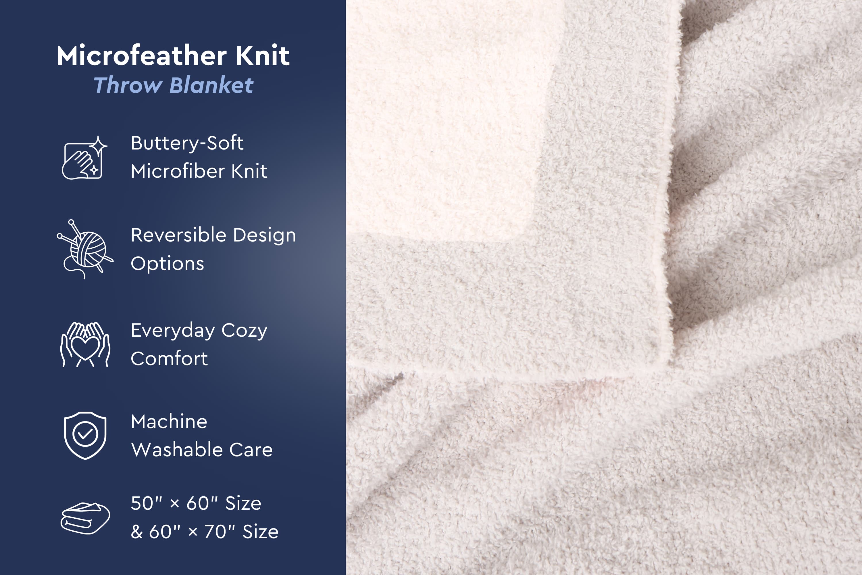 Grey and White Reversible