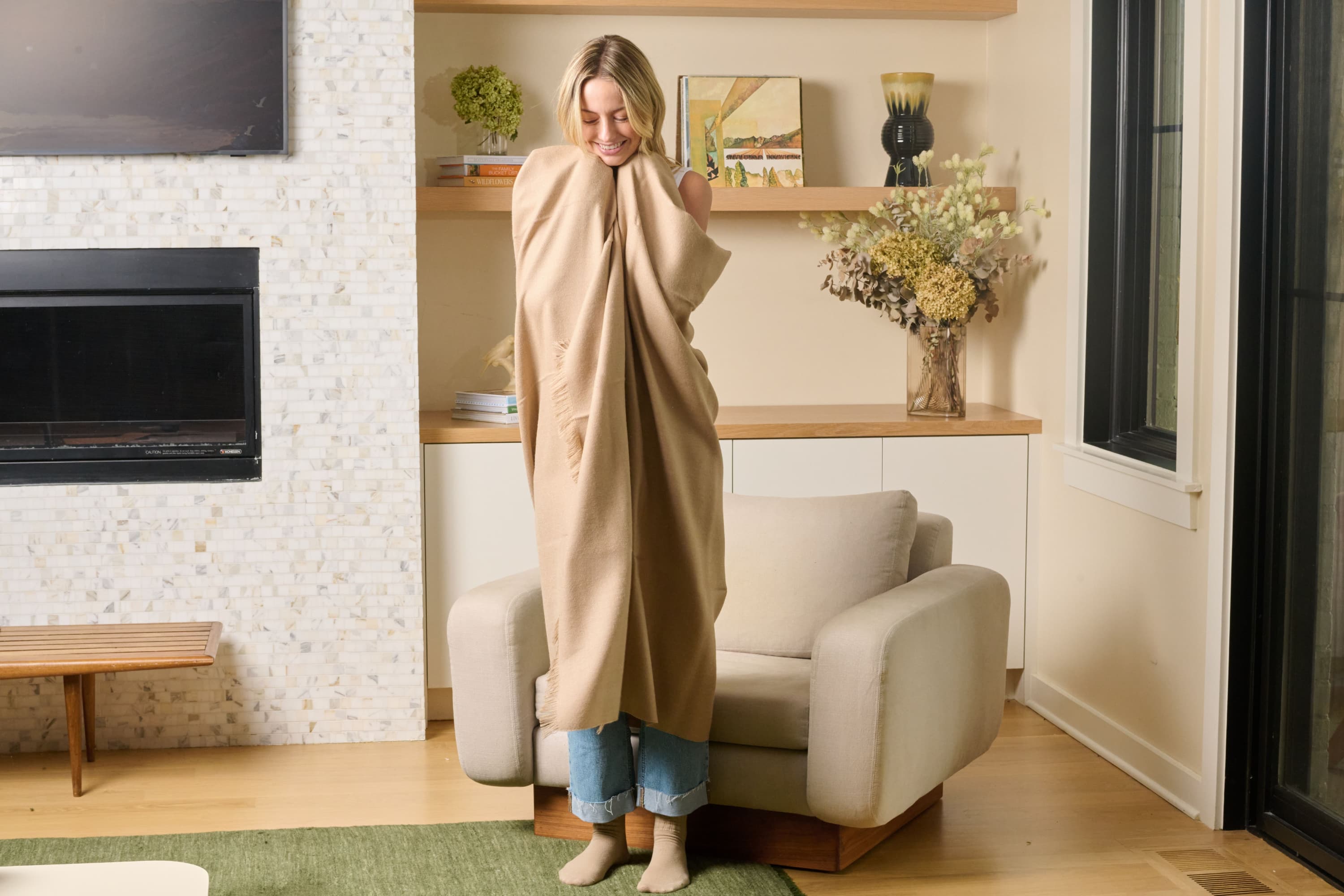 Baby Alpaca Throw Blanket