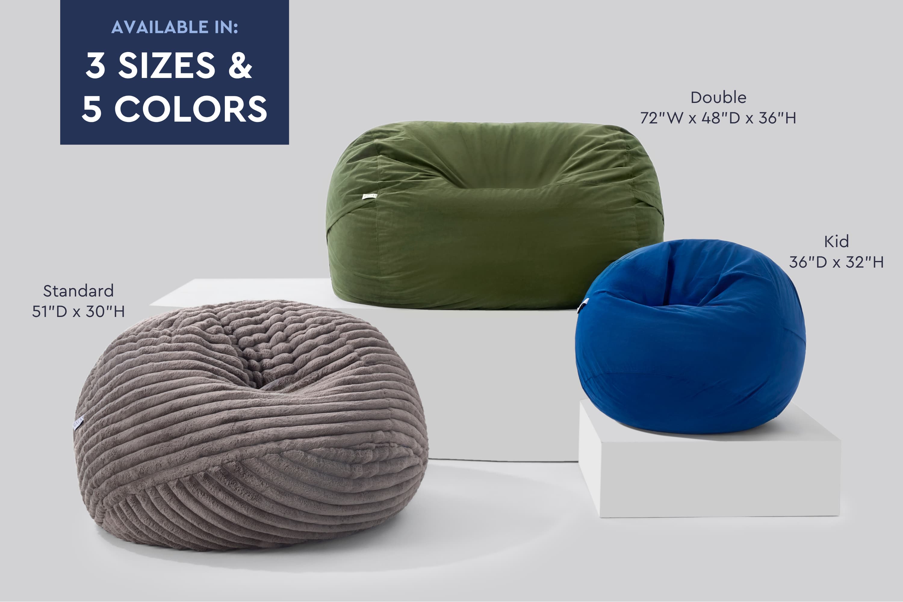 Classic Bean Bag Chair (Double)