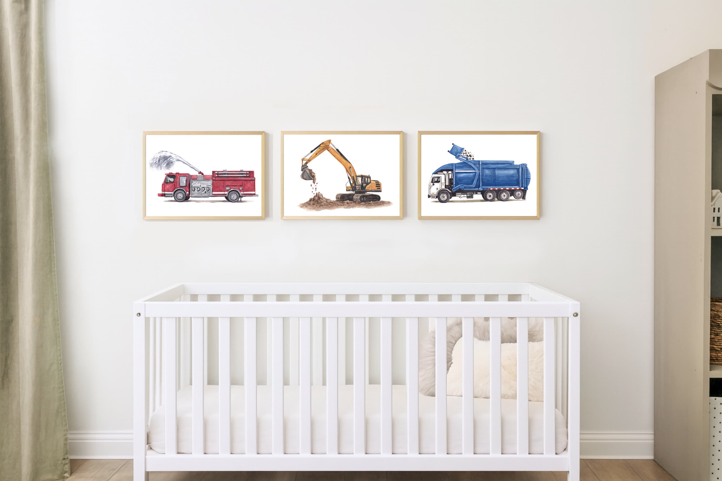 Humongous Trucks Art Print, Framed (16" x 12")