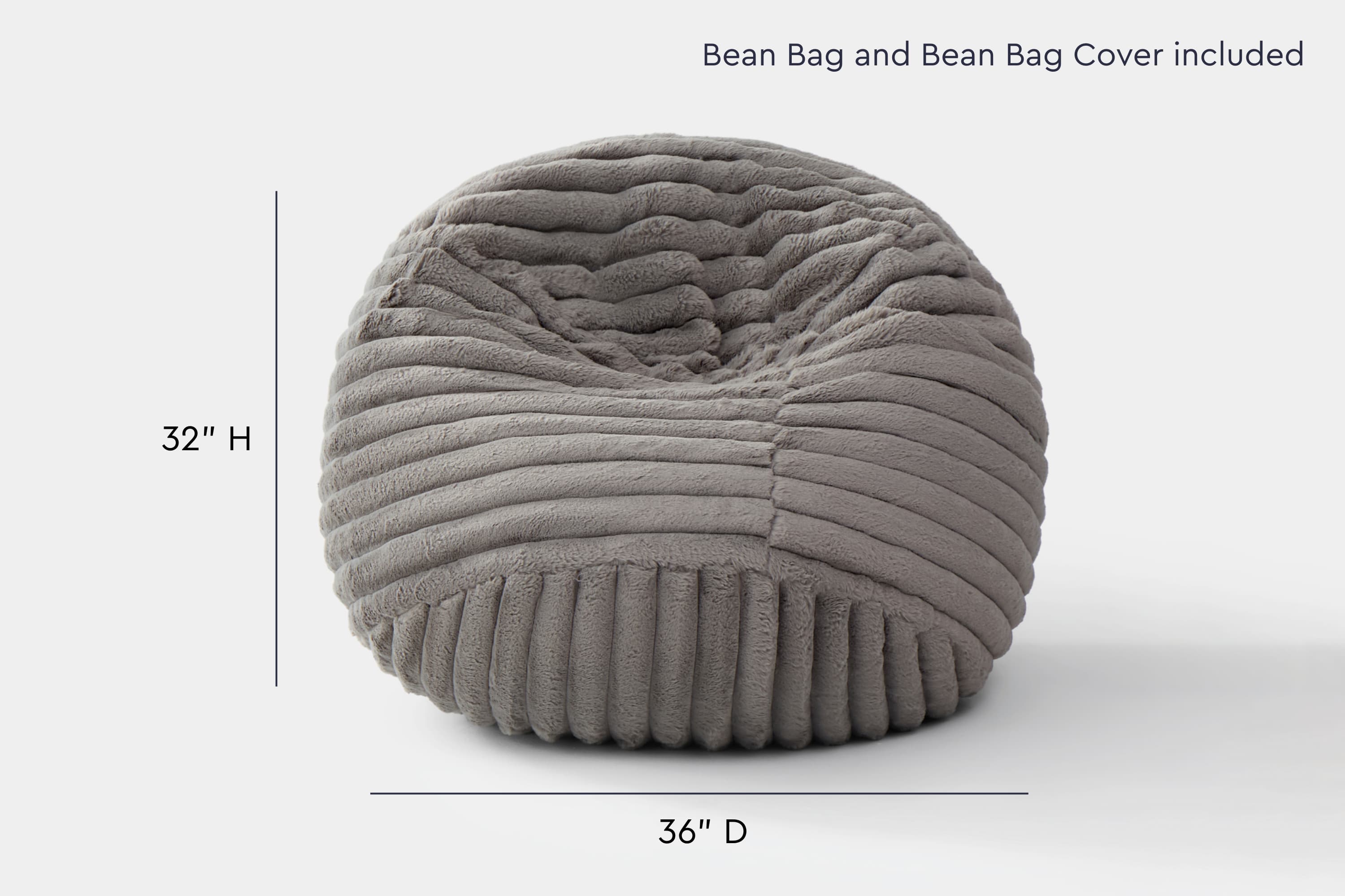 Grey (Faux Fur Corduroy)