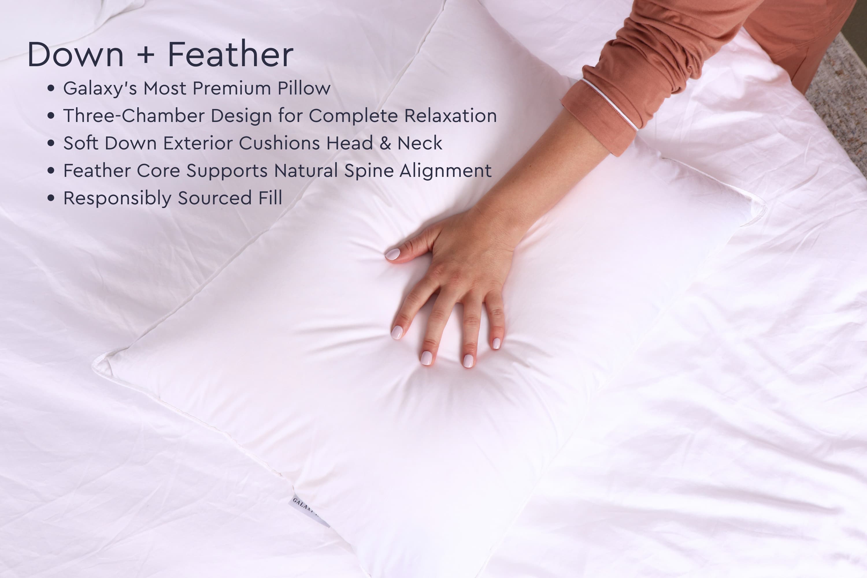 Down + Feather Chamber Pillow