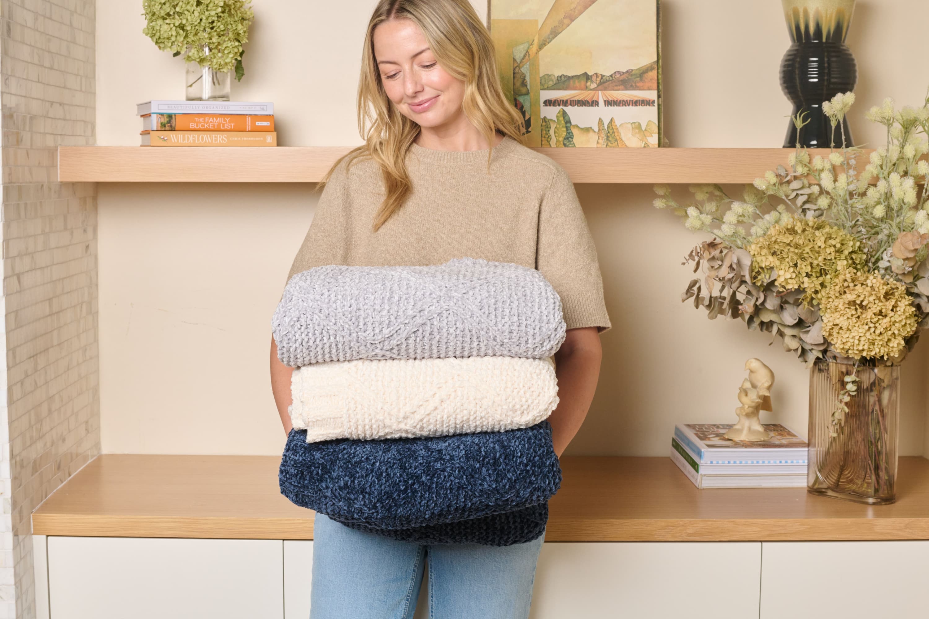 Diamond Chenille Throw Blanket