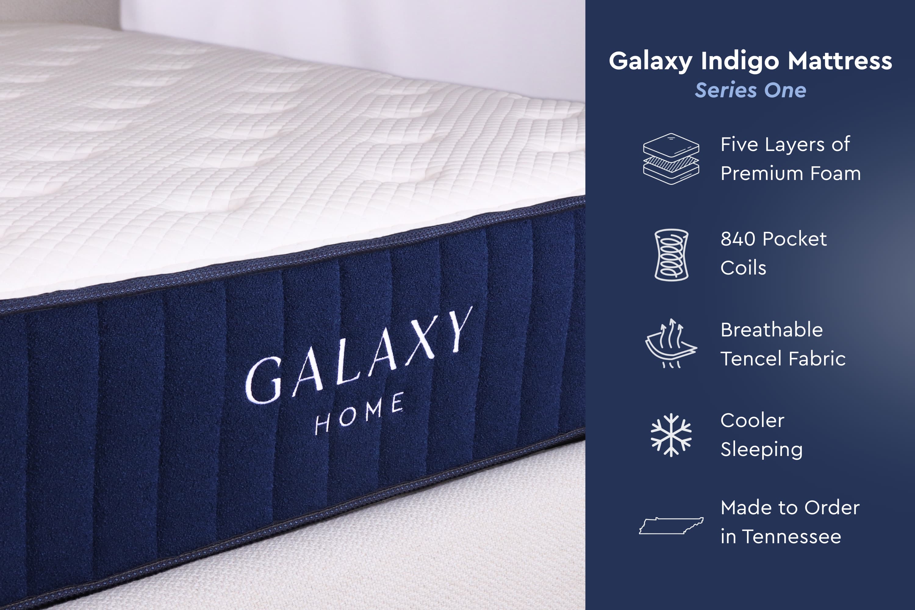 Galaxy Indigo Mattress, Series One