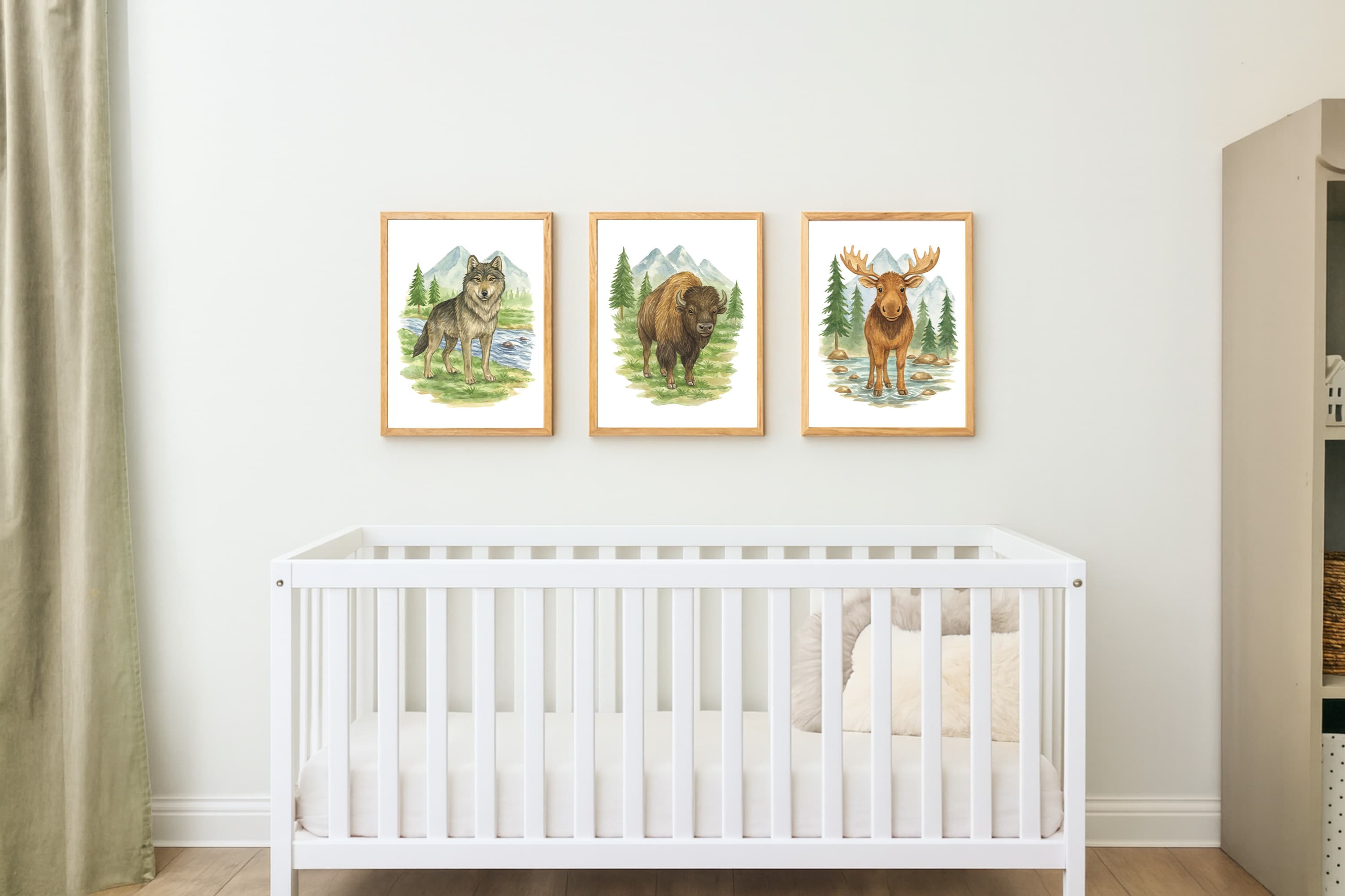 Wild Beasts Art Print, Framed (12" x 16")