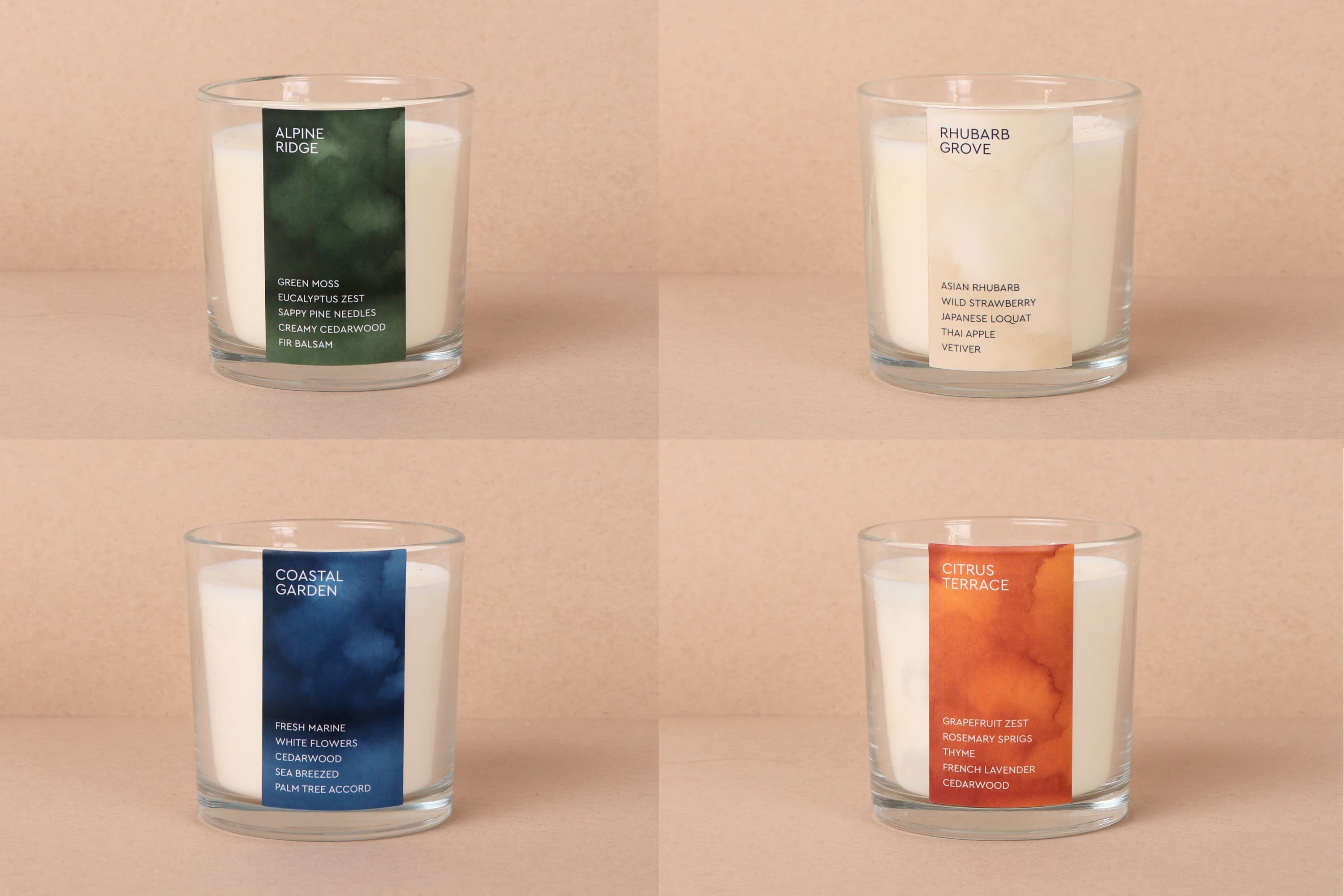 Watercolor Set (4 Candles)